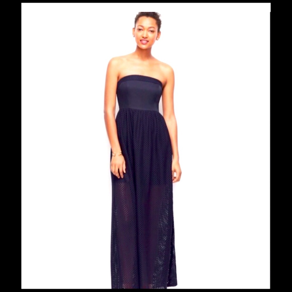 NWT Ann Taylor strapless eyelet gown